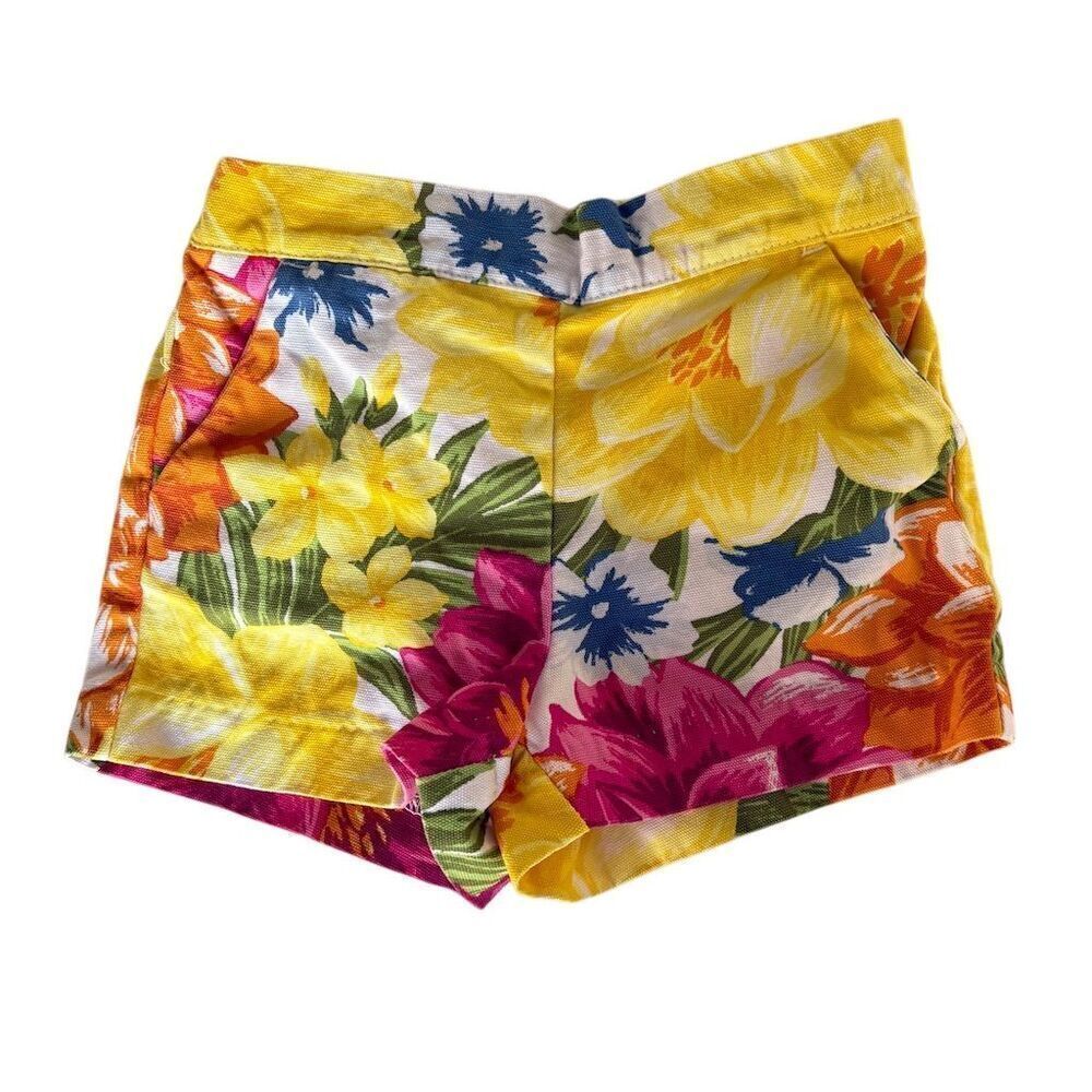Janie and Jack Floral Print Shorts 12-18 Months Multicolor